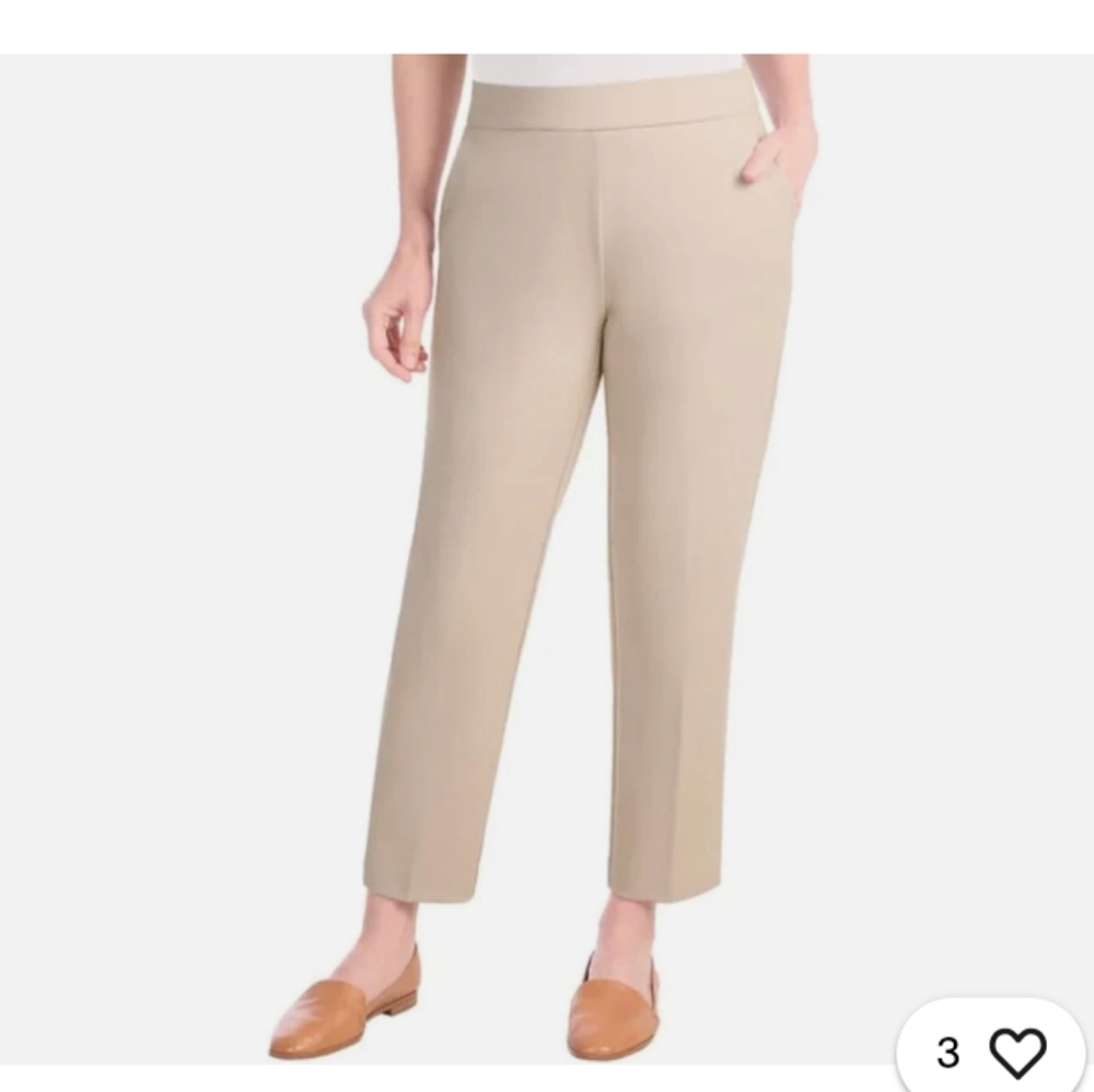 *Hilary Radley Ladies Crepe Pull On Ponte Pants